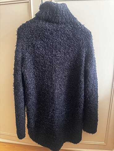s Beden lacivert Renk H&M lacivert peluş yumuşaklığında kazak
