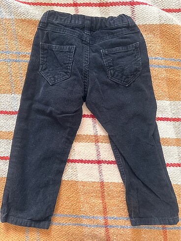 24-36 Ay Beden siyah Renk Koton siyah kadife pantolon 2-3 yaş