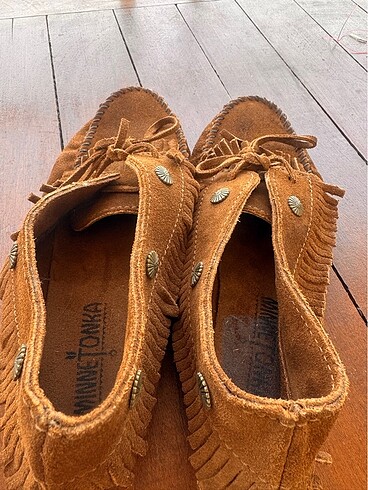 39 Beden camel Renk Süet Minnetonka Ayakkabı