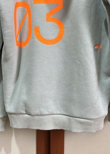 Gri Oversize Sweatshirt Kapüşonlu - Görsel 3