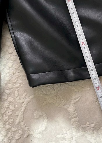 Siyah Deri ceket - Görsel 6