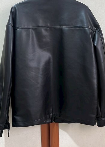 Siyah Deri ceket - Görsel 5