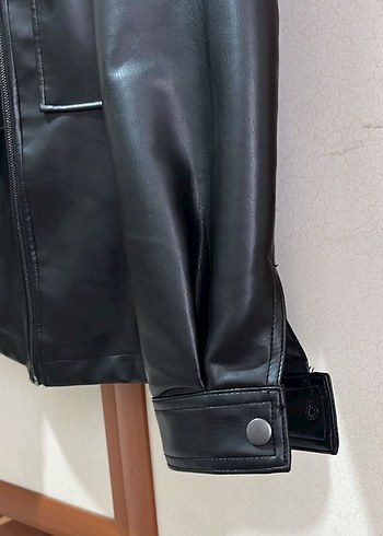 Siyah Deri ceket - Görsel 3