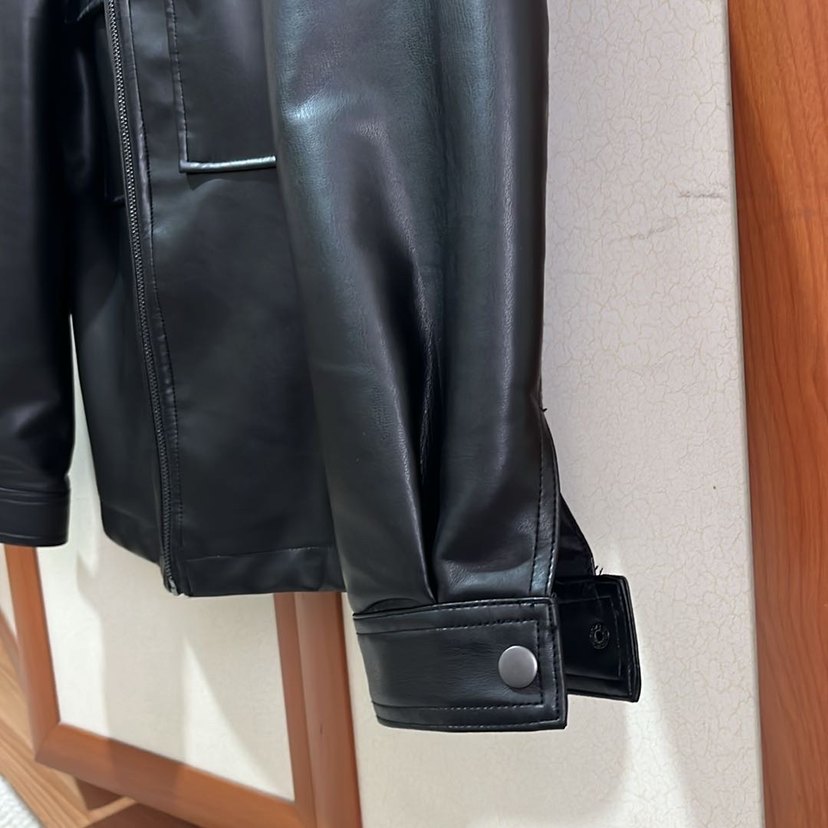 Siyah Deri ceket - Görsel 3