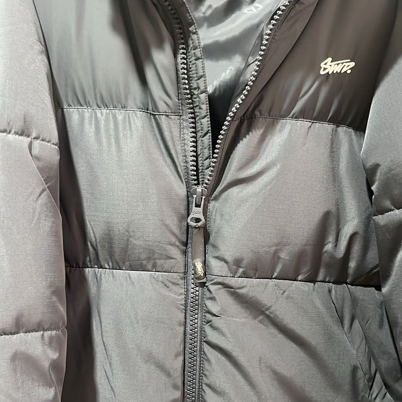 Yüksek Yakalı Siyah Fermuarlı Erkek Mont 1-2 defa giyildi - Görsel 4