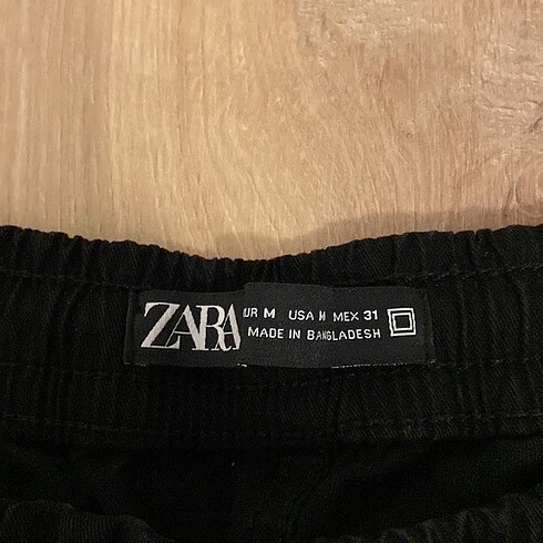 m Beden Zara kargo pantolon
