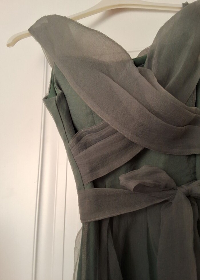 midi boy abiye elbise - Görsel 3