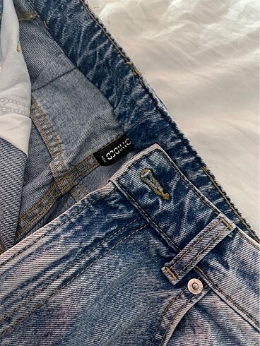 s Beden H&M Bele Oturan Bol Paça Jean