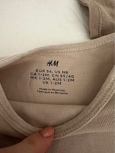 Yenidoğan Beden çeşitli Renk H&M 3lü Zıbın