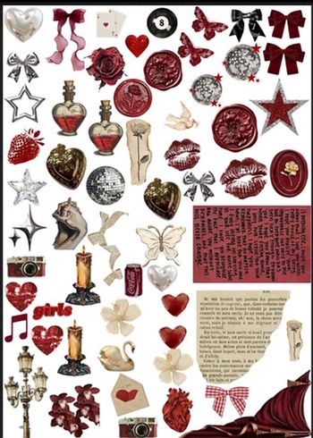 Bordı temalı çıkartma seyi stıcker etiket - Görsel 2