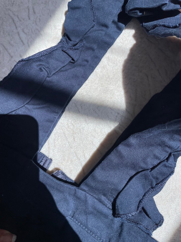 Linen Kumaşlı LacivertMidi Etek - Görsel 3