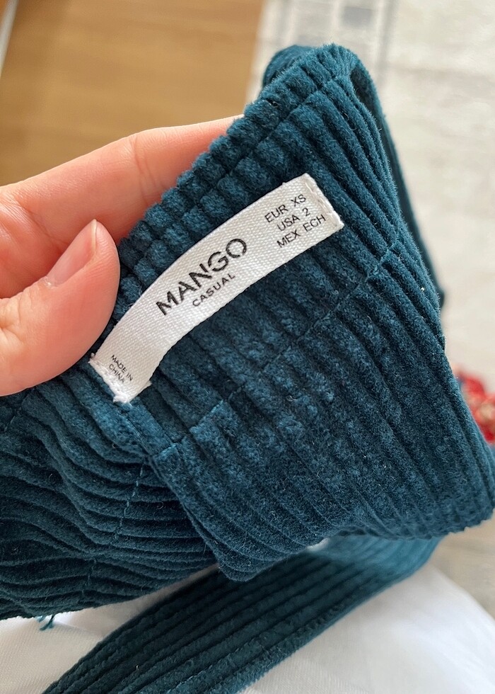 Mango salopet petrol yeşili - Görsel 3