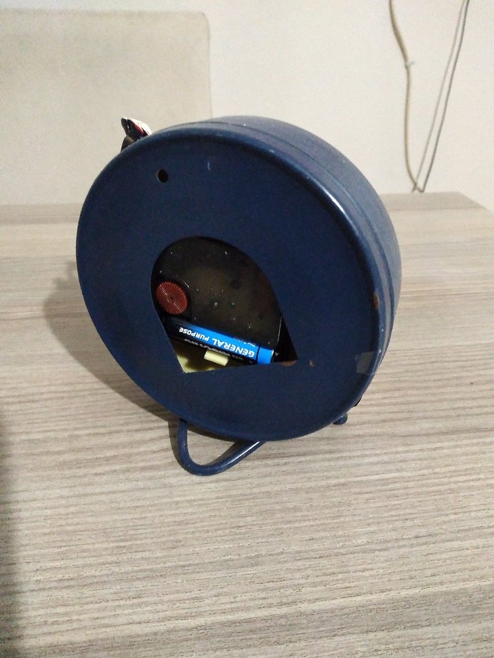 Mavi Kuş ve Çiçek Desenli Masa Saati - Görsel 4