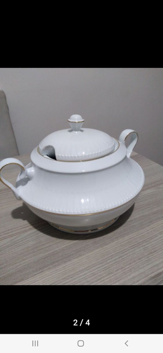 Beyaz Kapaklı Porselen Çorbalık - Görsel 2