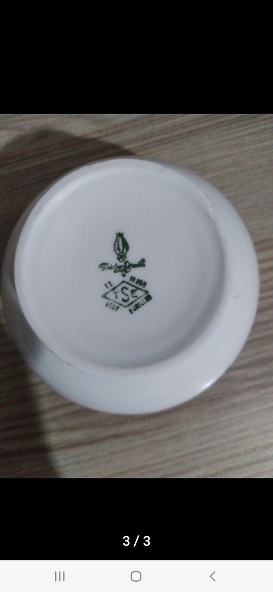 Beyaz porselen şekerlik - Görsel 3