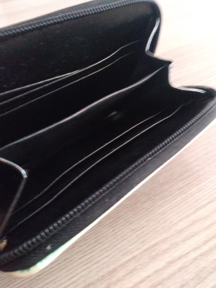 Renkli Baskılı Fermuarlı Kadın Cüzdanı - Görsel 2