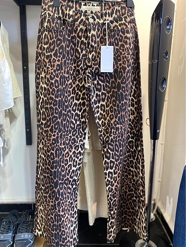 Diğer Leopar Desen Kot Pantolon