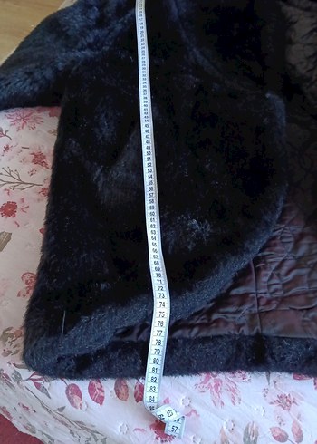 Siyah Kadın Kürk Kaban - Görsel 6