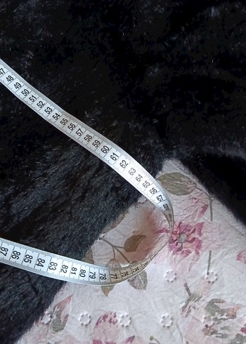 Siyah Kadın Kürk Kaban - Görsel 7