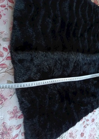 Siyah Kadın Kürk Manto - Görsel 10