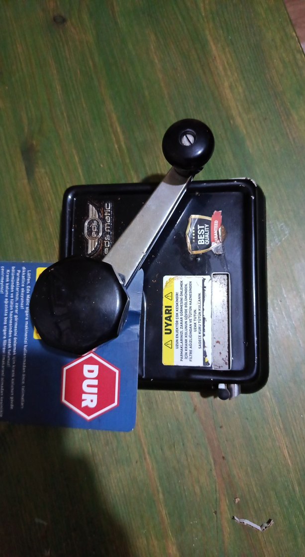 Siyah Manuel sigara sarma makinesi - Görsel 2