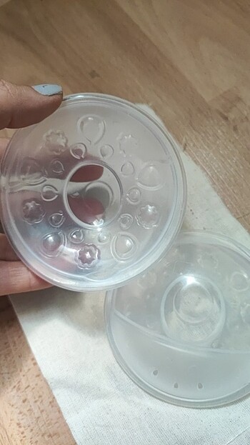 Göğüs kalkanı plastik 2 adet kullanılmadı babymom marka - Görsel 5