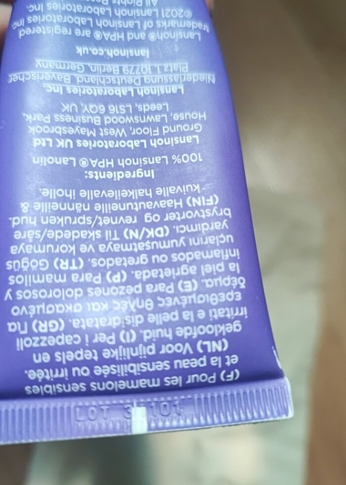 Lansinoh göğüs kremi, nipple lanolin  - Görsel 3
