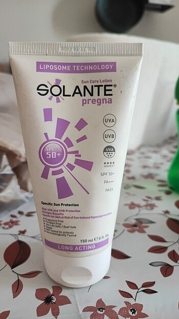 Güneş kremi solante pregna hamilelik için