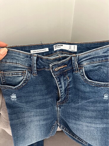 Bershka Kot hıgh rıse pantolon