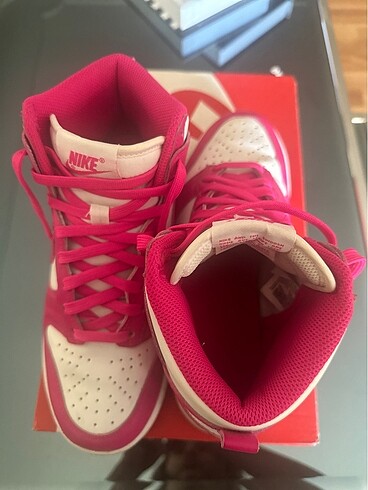 37,5 Beden Nike Dunk High White/Pink Prime