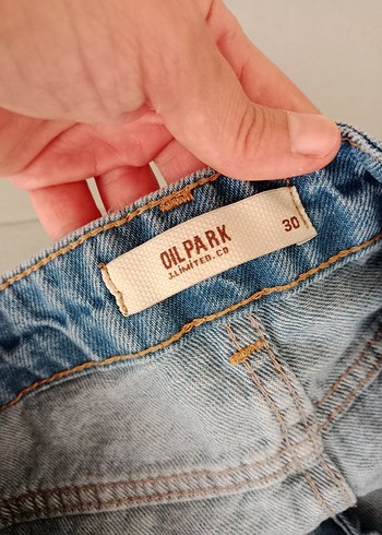 30 Beden Mavi Mini Denim Şort Rahat Kesim