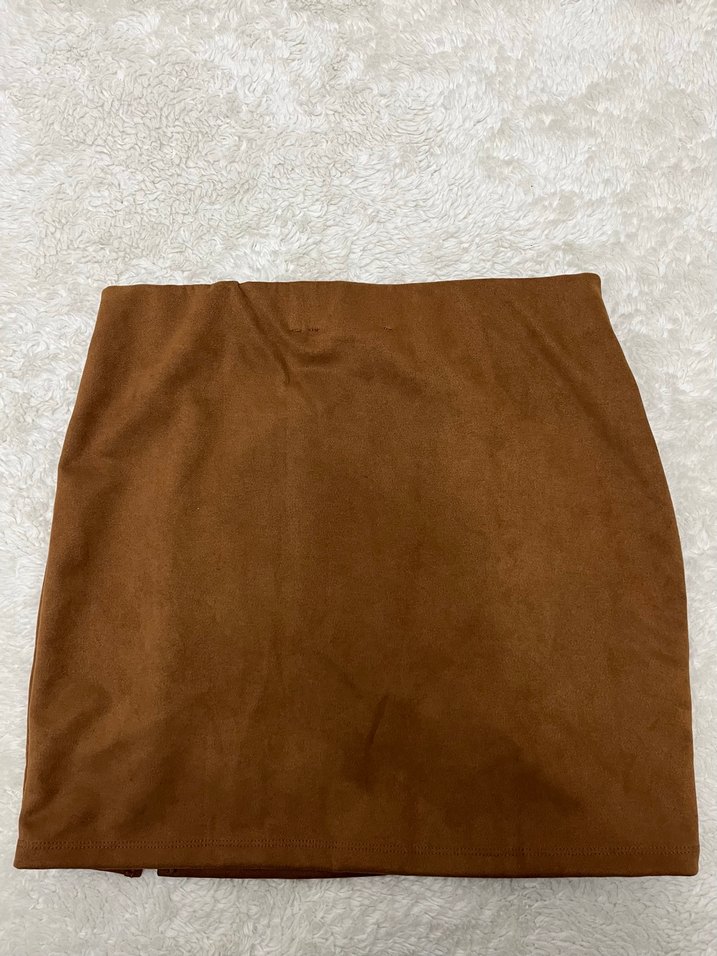 Koton Süet Mini Etek - Görsel 2