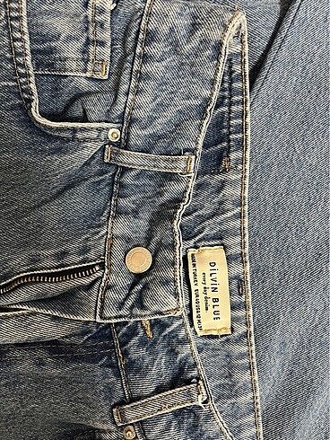 40 Beden çeşitli Renk Dilvin Açık Mavi Wide Leg Jean
