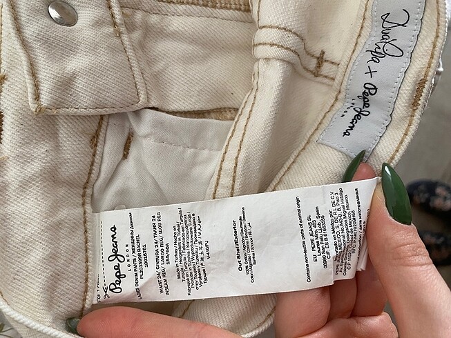 xs Beden ten rengi Renk Pepe jean& dua lipa collection ozel jean