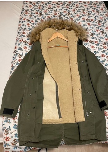 Düğmeli Yeşil Midi Kaban - Rahat ve Sıcak - Görsel 6