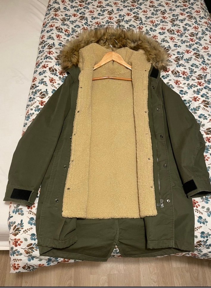 Düğmeli Yeşil Midi Kaban - Rahat ve Sıcak - Görsel 4