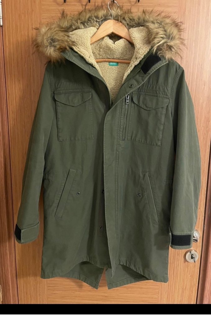 Düğmeli Yeşil Midi Kaban - Rahat ve Sıcak - Görsel 2