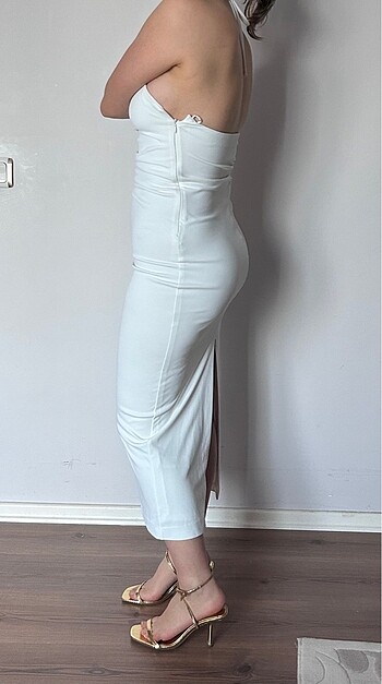xs Beden beyaz Renk Zara beyaz elbise xs