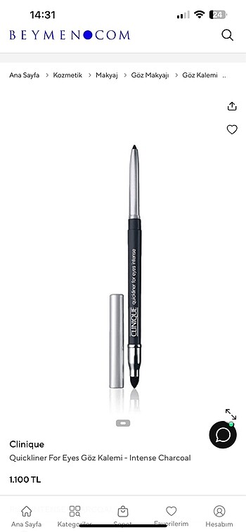 Beden Clinique Quickliner Göz Kalemi