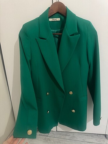 Yeşil oversize blazer