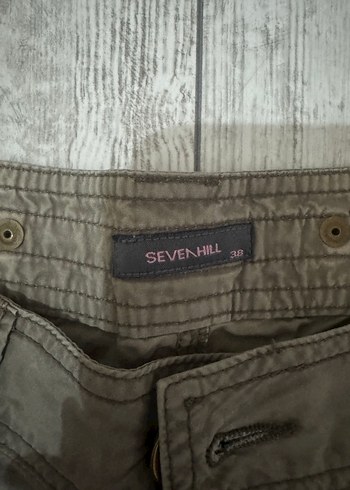 Bej Kemerli Rahat Kesim Keten Pantolon - Görsel 2