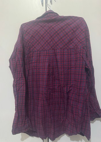 Kadın Bordo Düğmeli Gömlek - Görsel 3