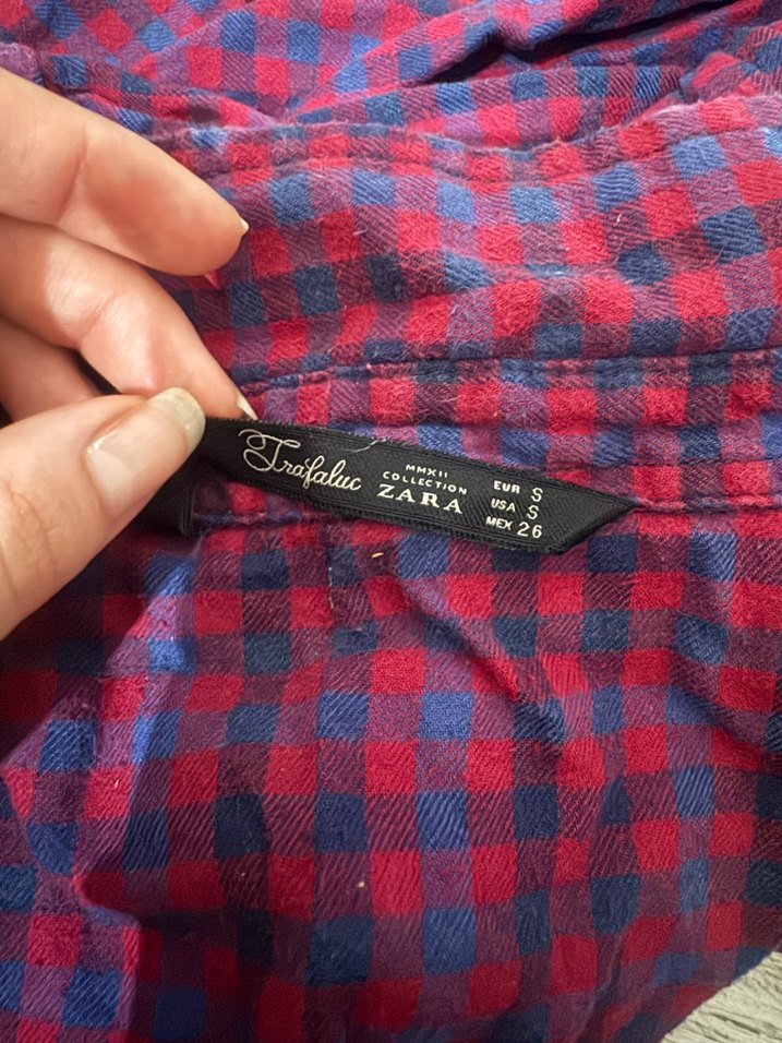 Kadın Bordo Düğmeli Gömlek - Görsel 2