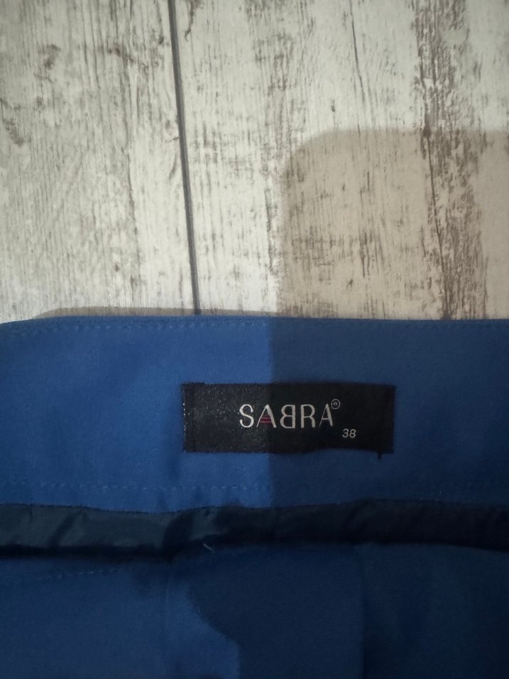 Parlak Mavi Pilili Mini Etek - Görsel 2