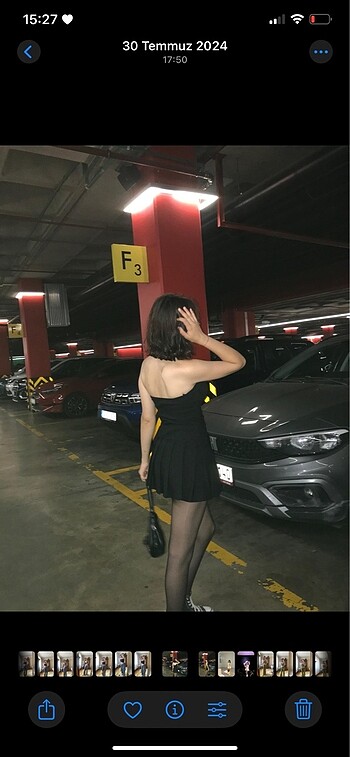 Sheinside Kısa straplez elbise