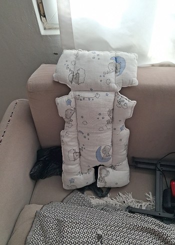 Bebek Uyku Destek Minderi Gri Pastel - Görsel 2