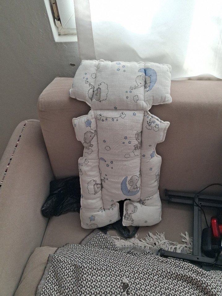 Bebek Uyku Destek Minderi Gri Pastel - Görsel 2