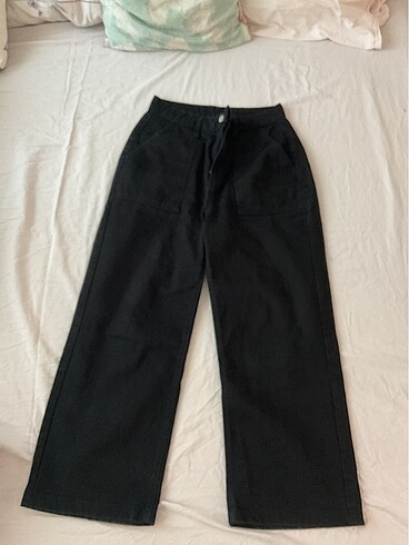 Trendyol cep detaylı wide leg jean