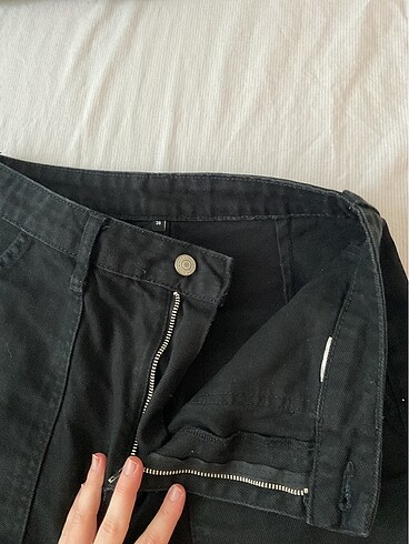 38 Beden Trendyol cep detaylı wide leg jean