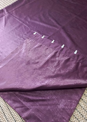 Parlak Mor Bohem Tarzı Perde - Görsel 3